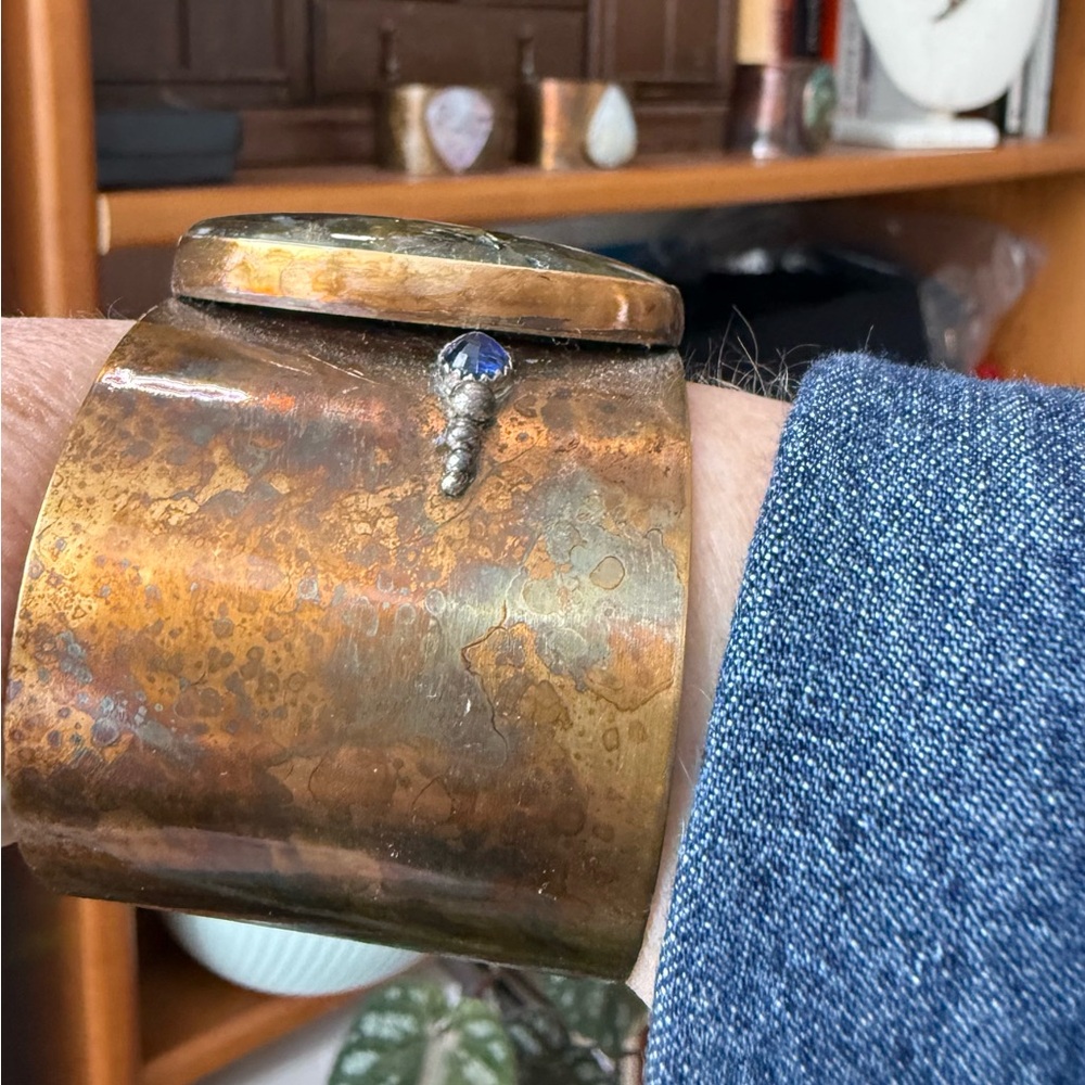 Cuff Bracelet With Labradorite - image 8